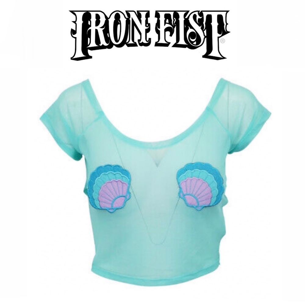 IRON FIST | NWT Mermaid for Life Mesh Top